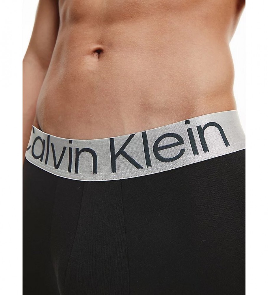 Cuecas boxer clássicas Calvin Klein, pacote com 3 unidades, pretas