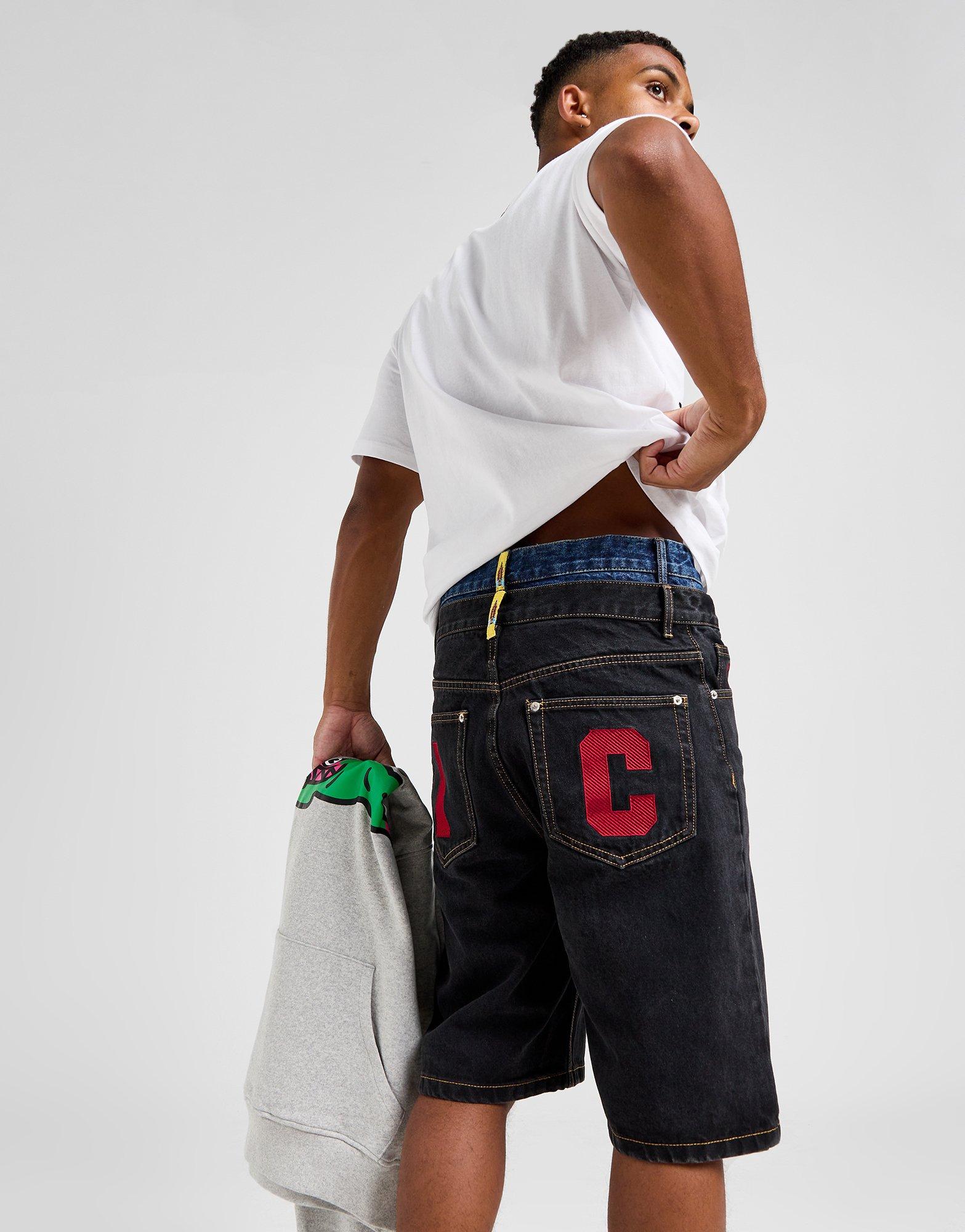 ICECREAM Short Denim Running Dog Homme