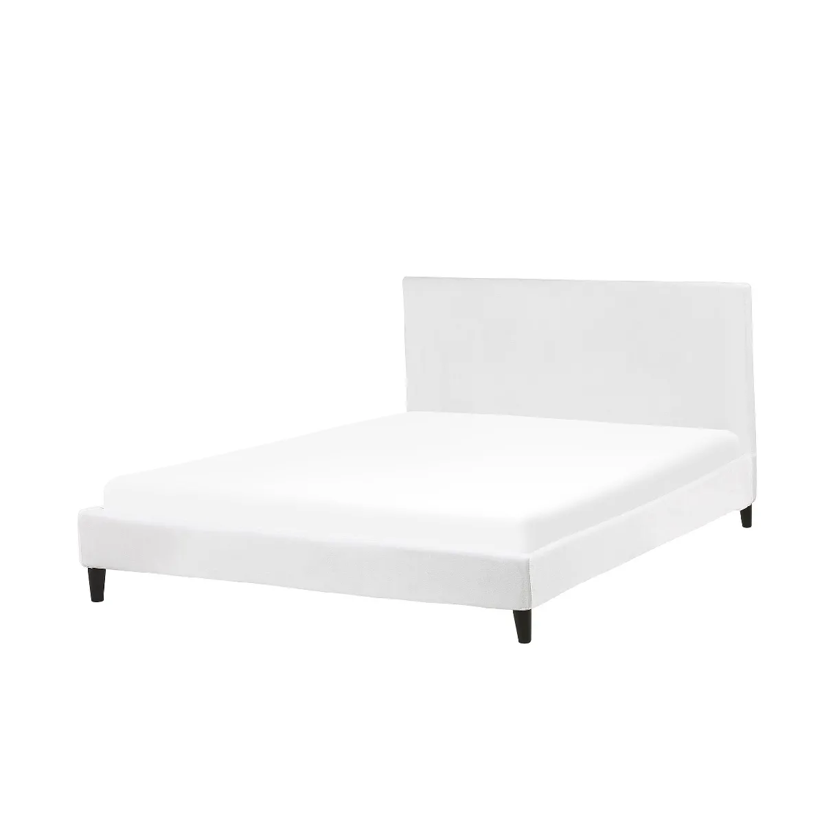BELIANI Revêtement de cadre de lit - Blanc Velours