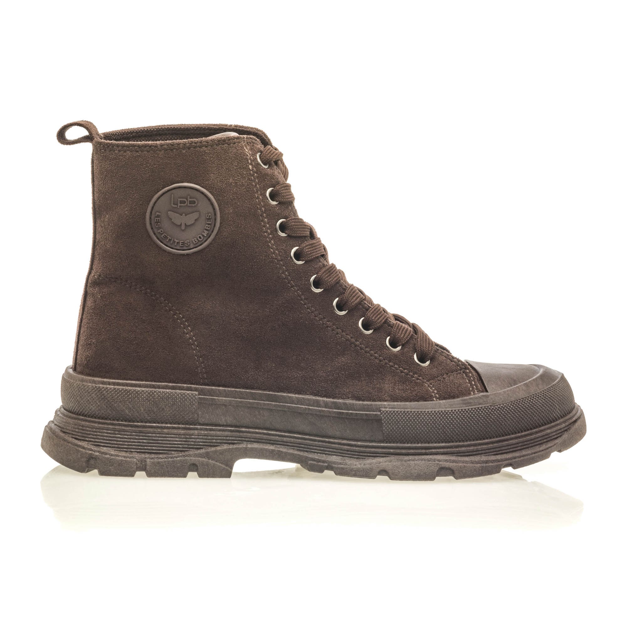 Baskets hautes Femme marron
