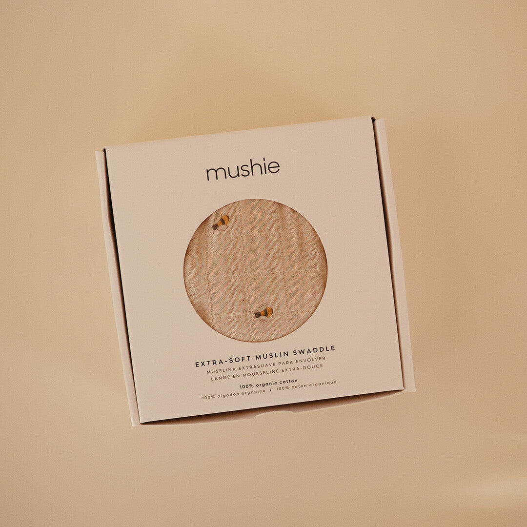 Mushie inbakerdoek bees