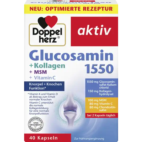 Glucosamin 1550 + Kollagen + MSM + Vitamin C