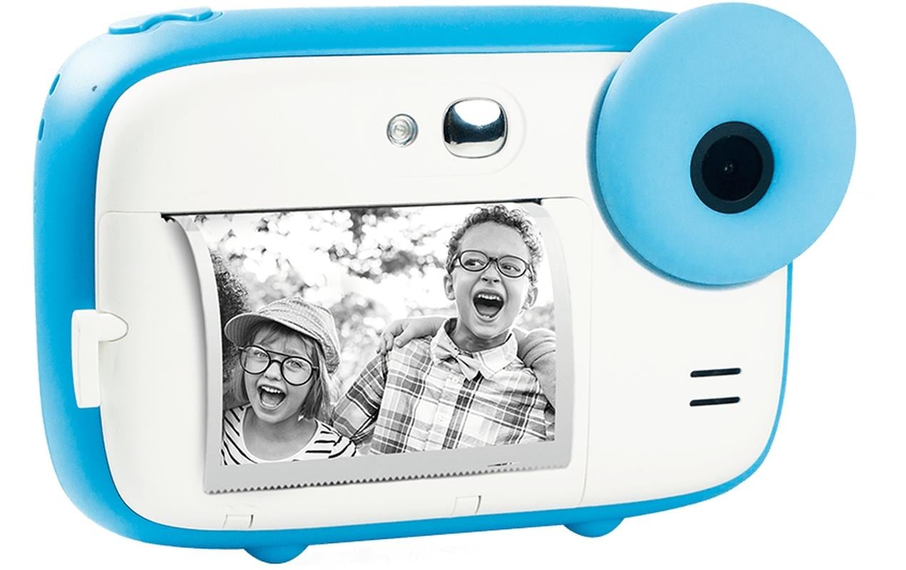 Fotokamera Realkids Instant Cam BlauSofortbildkamera mit Thermopapier-Drucktechnik