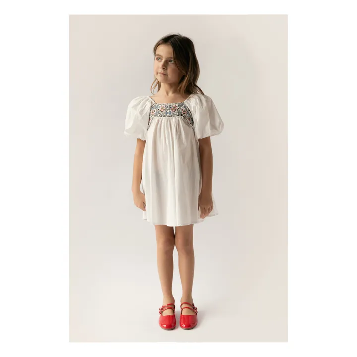 Simple Kids Robe Gula Popeline | Blanc