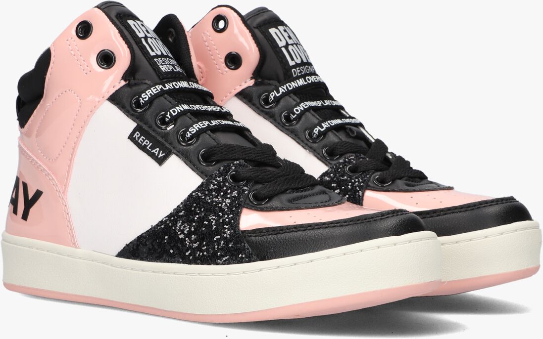 REPLAY roze replay hoge sneaker cobra 1