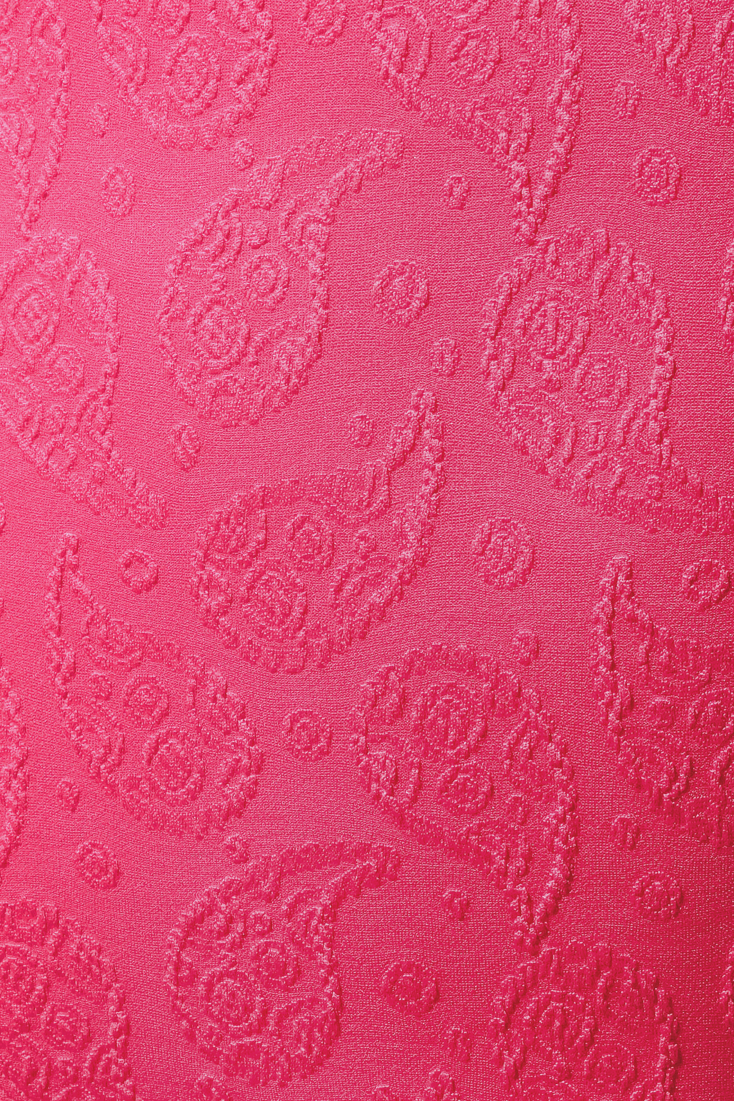 Maillot de bain une pièce découpé en jacquard rose paisley