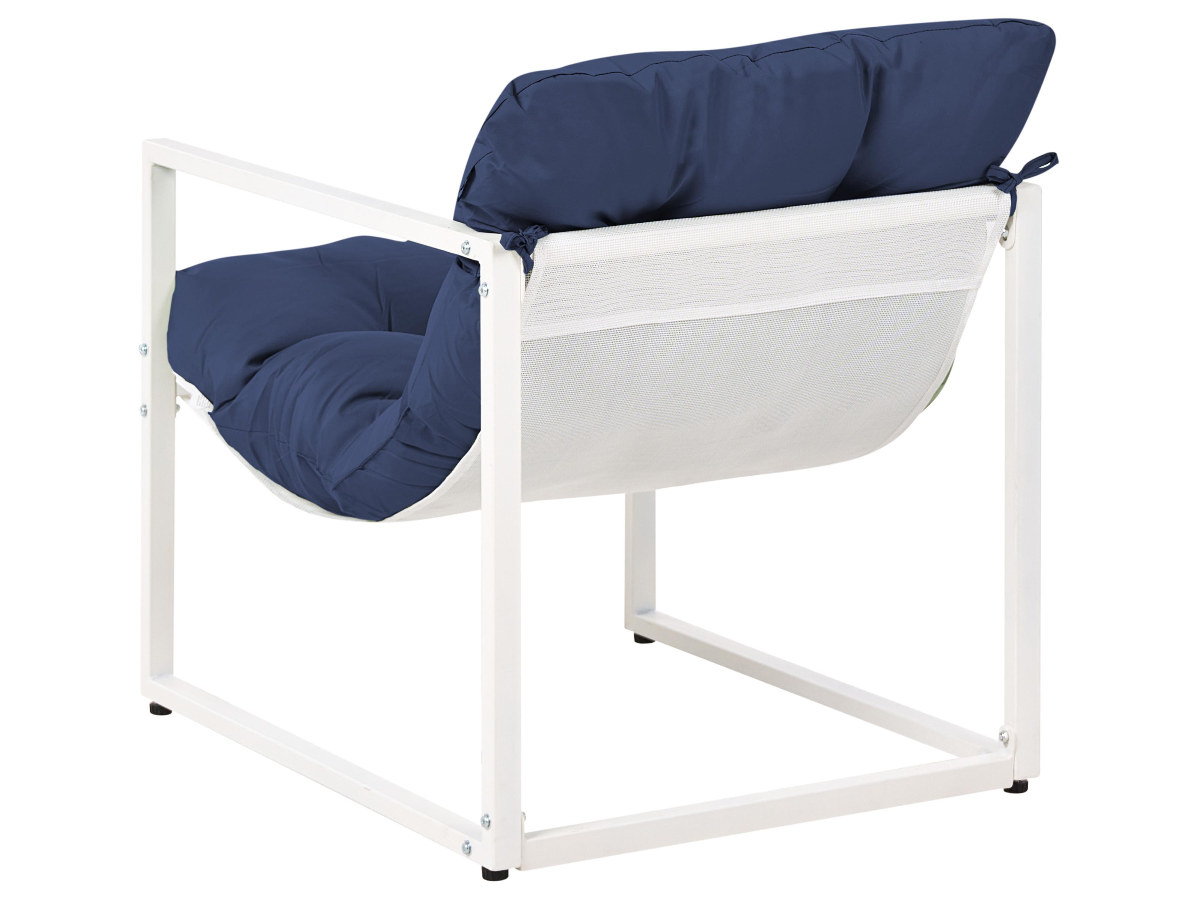 Loungeset met tafel 4-zits GARDA Metaal Blauw