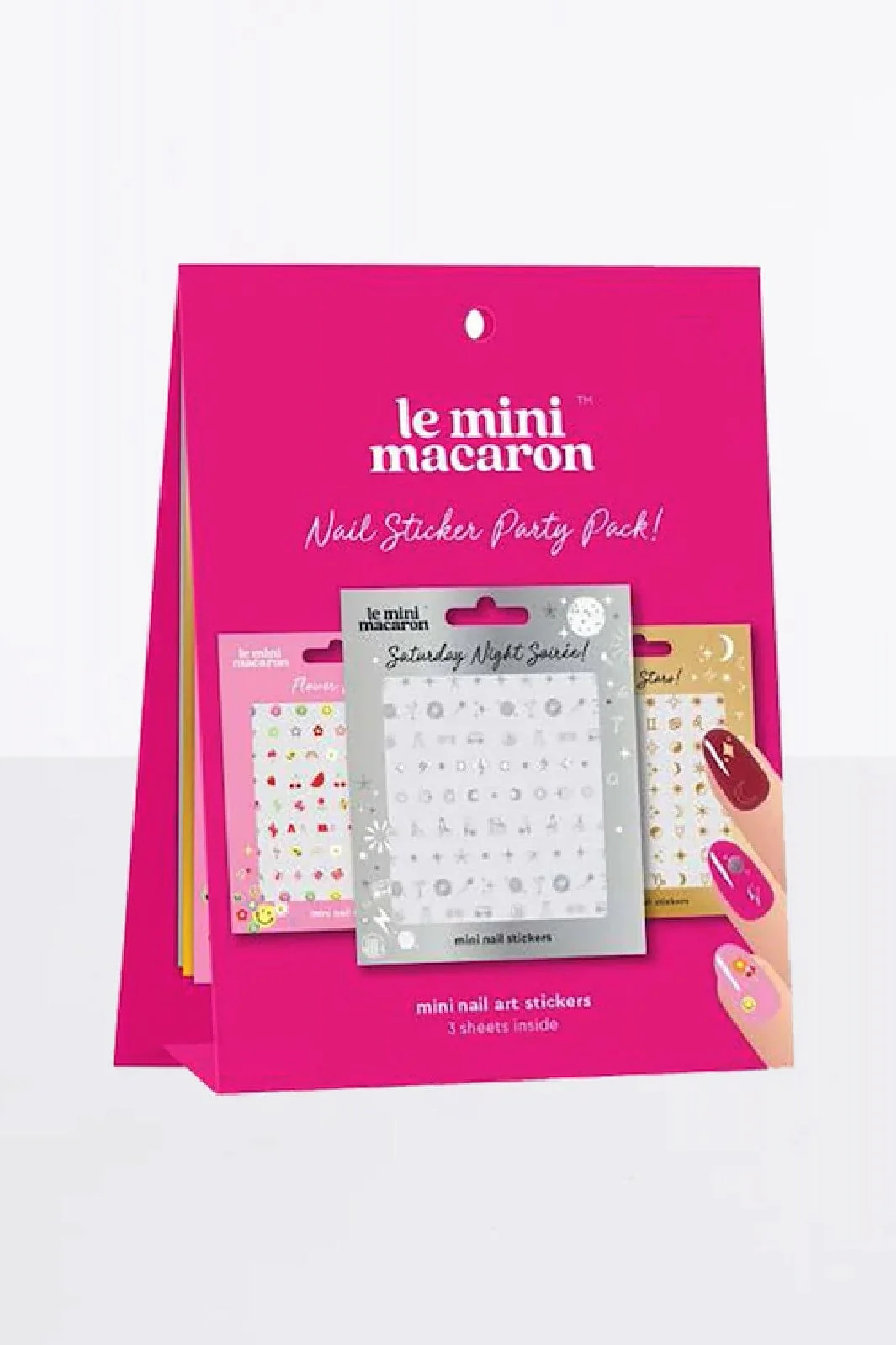 Le Mini Macaron Nail Sticker Party Pack (3 Pack)