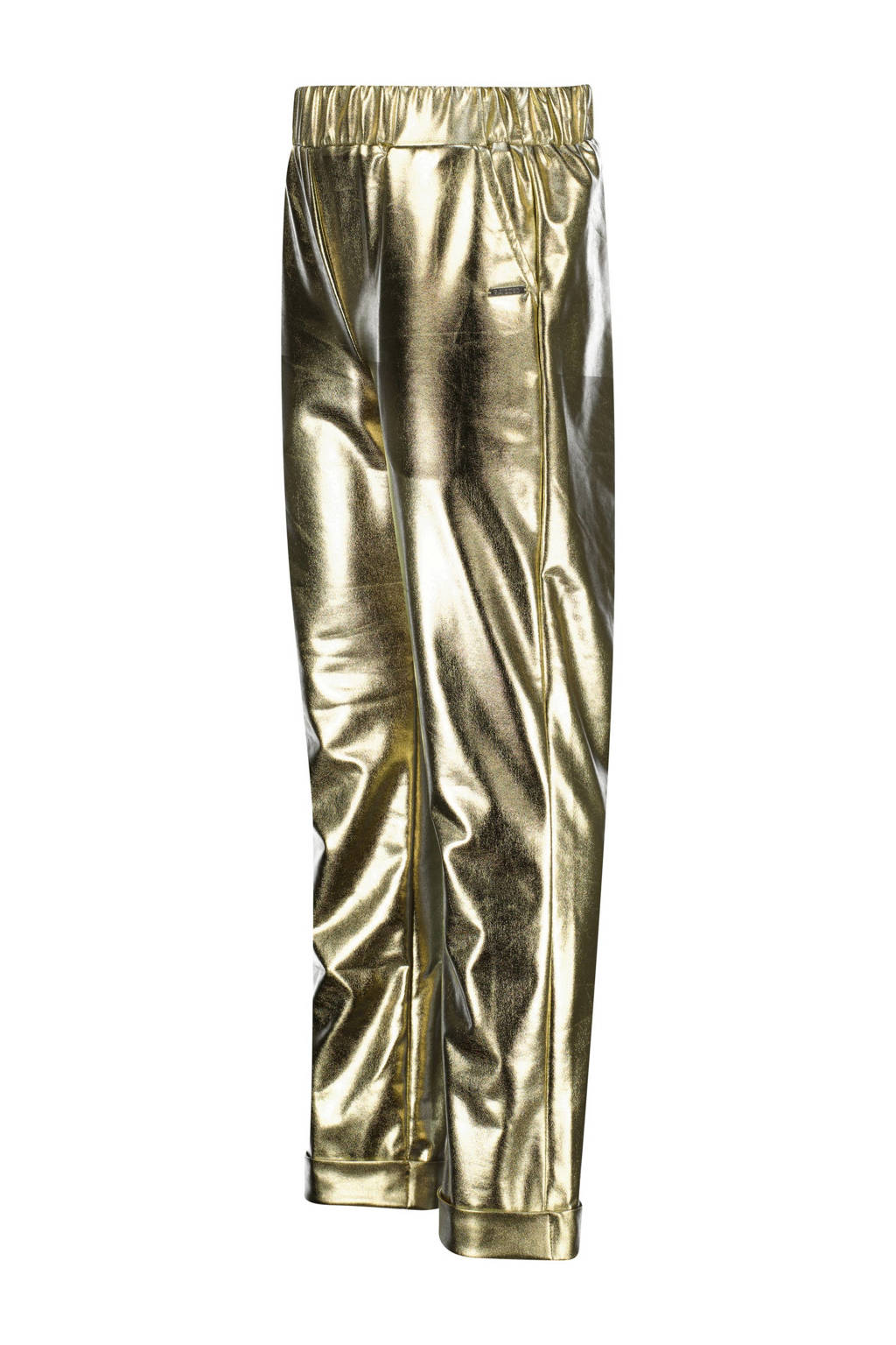 Raizzed straight fit broek Amira goud