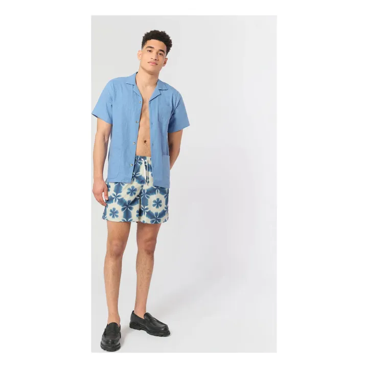 Bather Short de Bain Garden Fibres Recyclées | Bleu canard