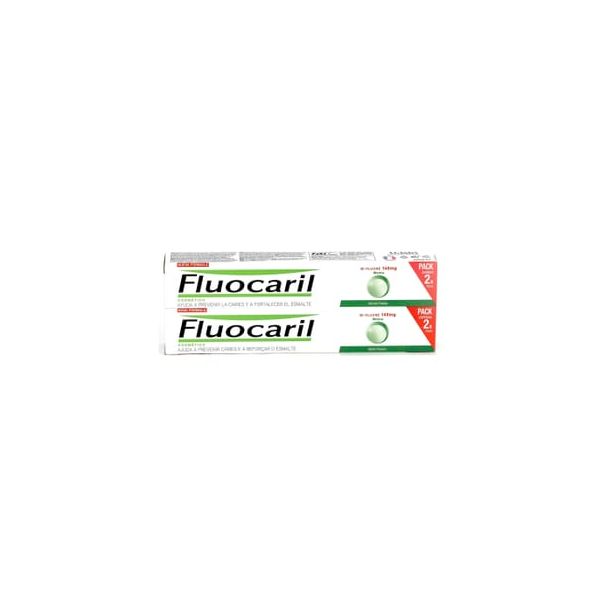 Fluocaril Bi-Fluore Pasta Dentífrica 145mg Menta 2x75ml