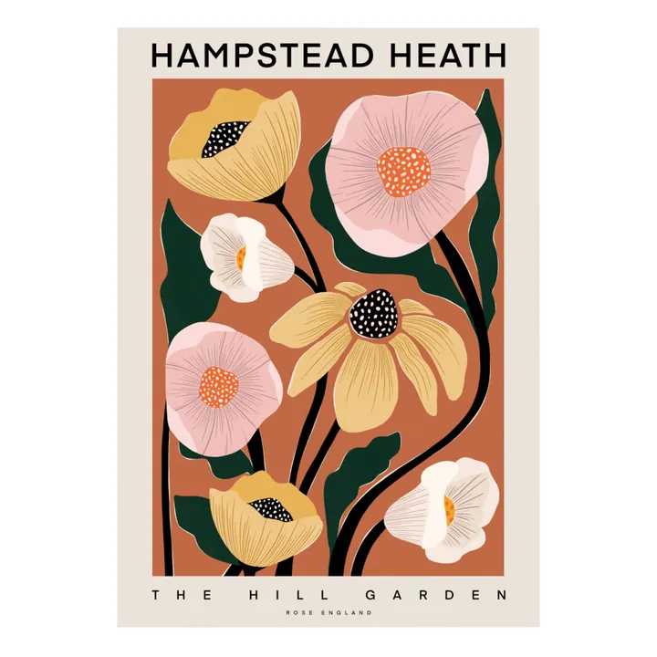 Rose England Affiche Hampstead Heath | Orange