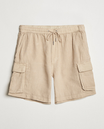 GANT Regular Fit Linen Cargo Shorts Darkened Navy