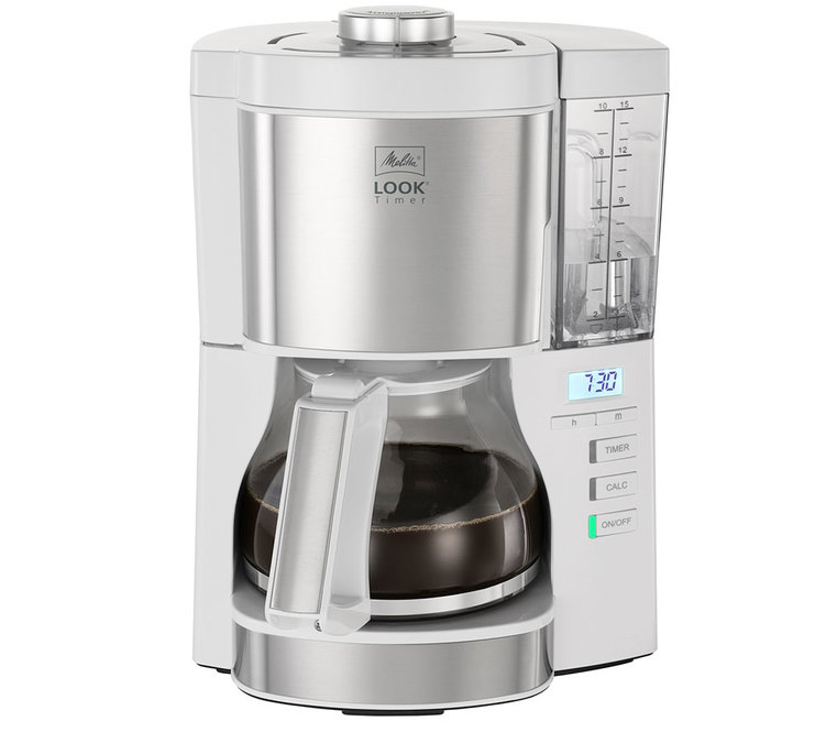Cafetière blanche Melitta Look V Timer blanc 1025-07 + offre cadeaux