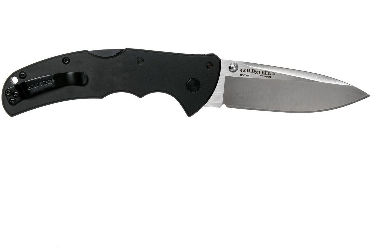 Cold Steel Code 4 Spear Point 58PAS Black CPM S35VN plain edge, zakmes
