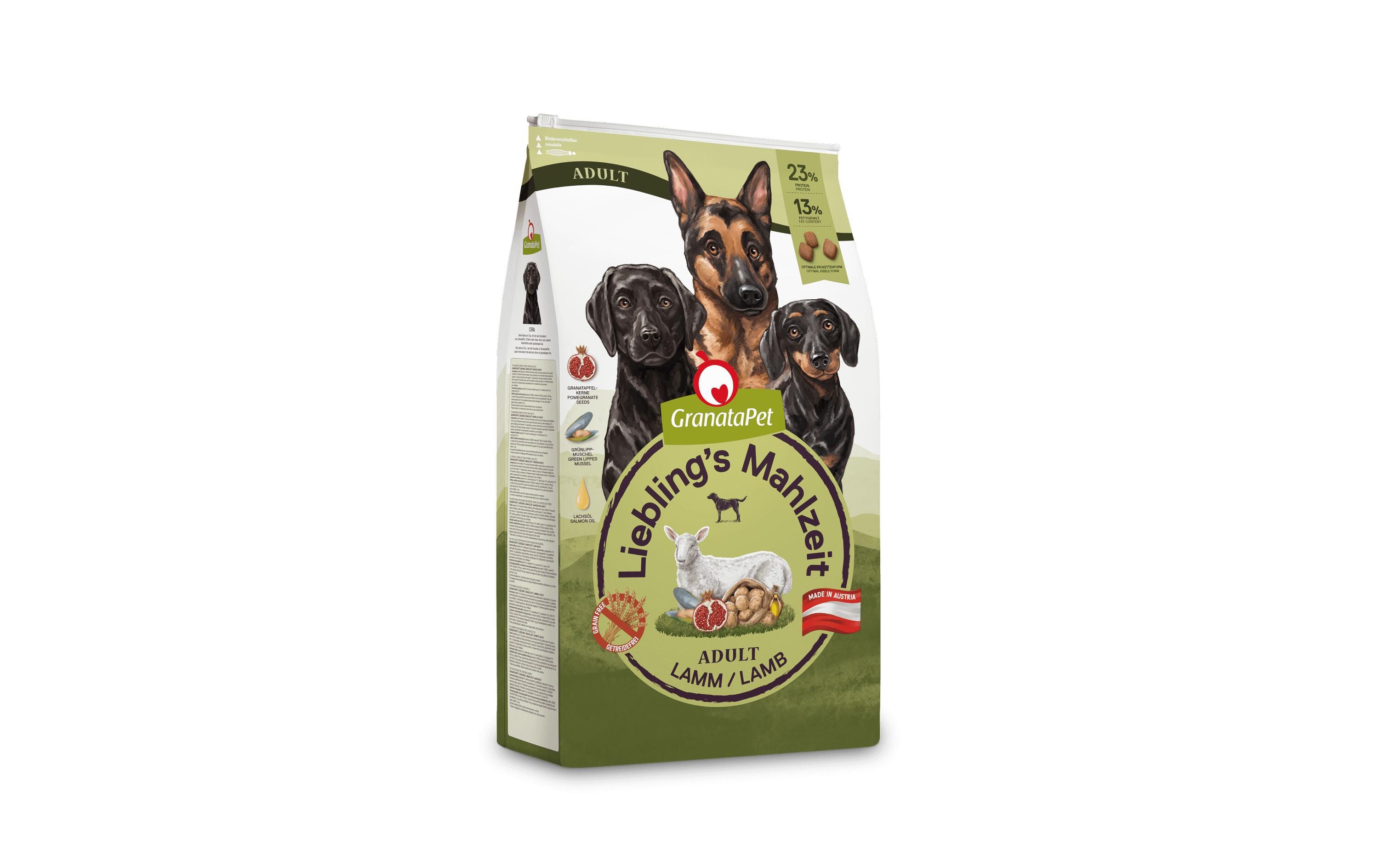 Trockenfutter Liebling's Mahlzeit Lamm Adult 10 kgAlleinfuttermittel für ausgewachsene Hunde