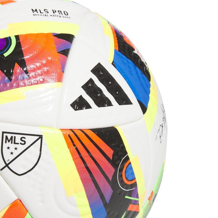 adidas Ballon Pro MLS Ballon de Match - Blanc/Noir/Multicolor
