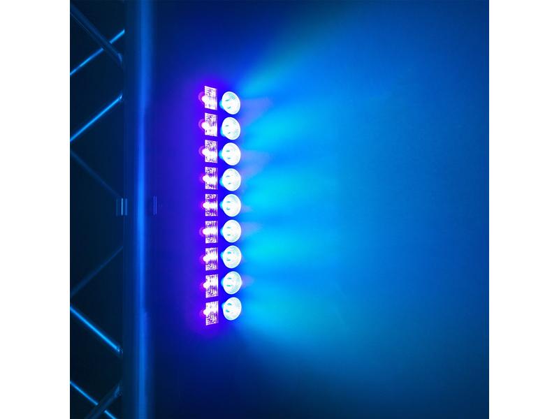 BeamZ LED-Bar LCB99 Kompakte 2-in-1-LED-Leiste mit 9 x 6-W-RGBW-LEDs in Kombination mit 9 x 3-W-UV-LEDs