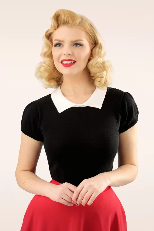 Mak Sweater Tara poloshirt in zwart