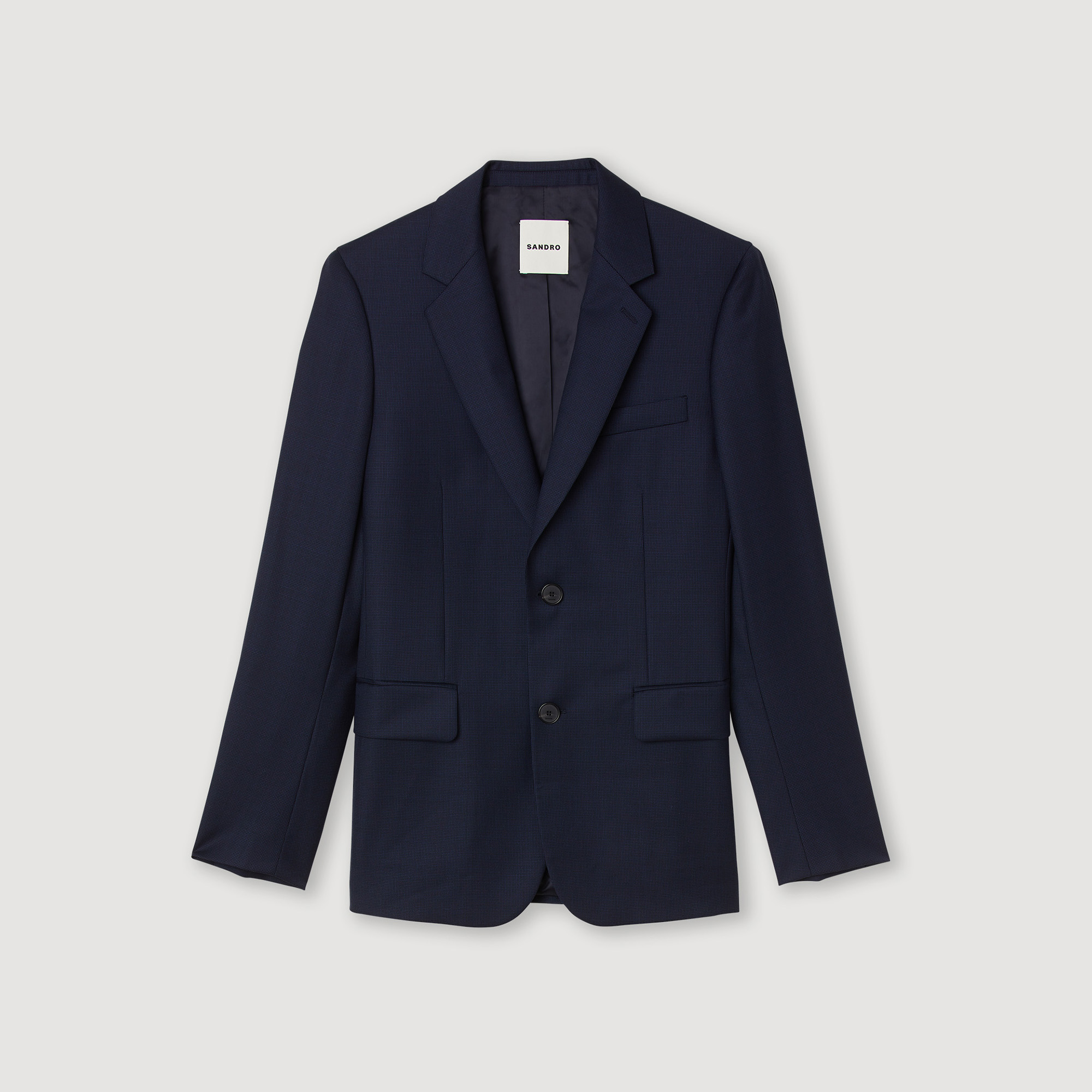 Veste de costume en laine vierge