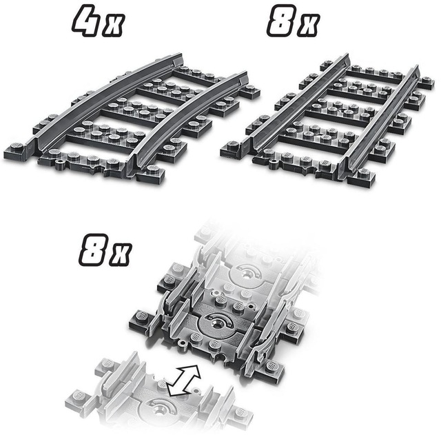 LEGO® Konstruktionsspielsteine »Schienen (60205),  LEGO® City« Made in Europe