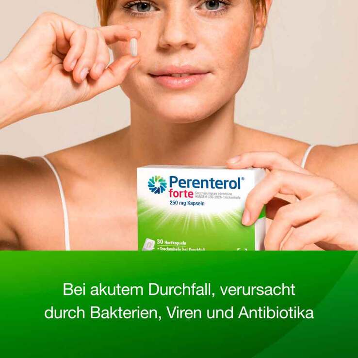 Perenterol forte 250 mg bei akutem Durchfall & zur Vorbeugung, 30 St