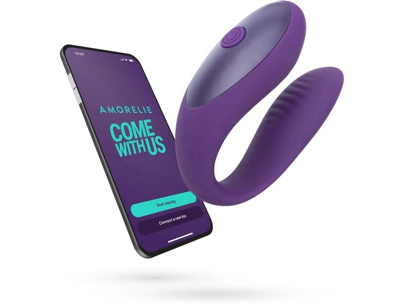 Amorelie Paarvibrator Joy Salsa App-gesteuert App-gesteuertes Lieblingstoy für aufregende Solo-Vibes oder doppelte Paar-Stimulation