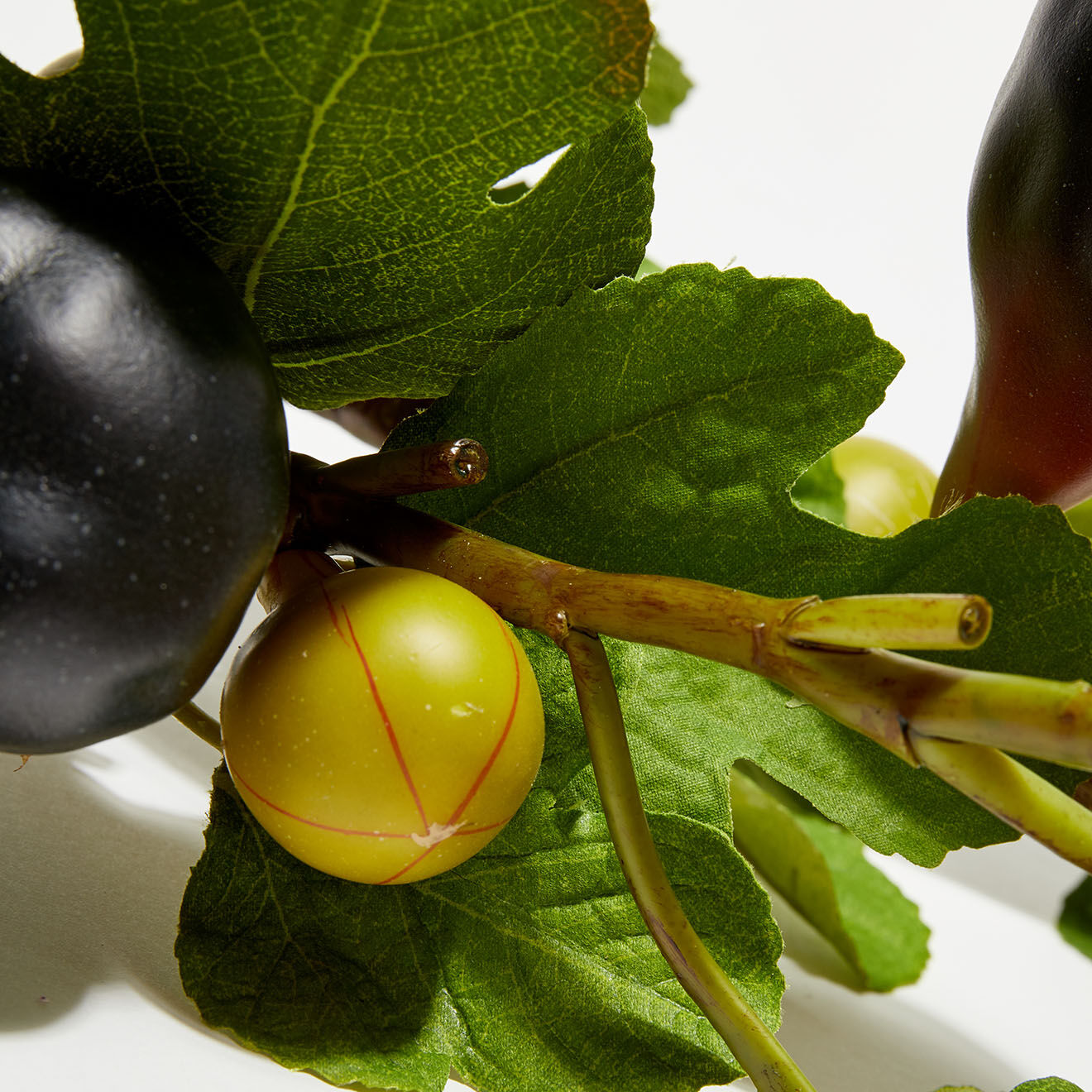 Pomax 2 Branches artificielles Fig bordeaux - 74 cm