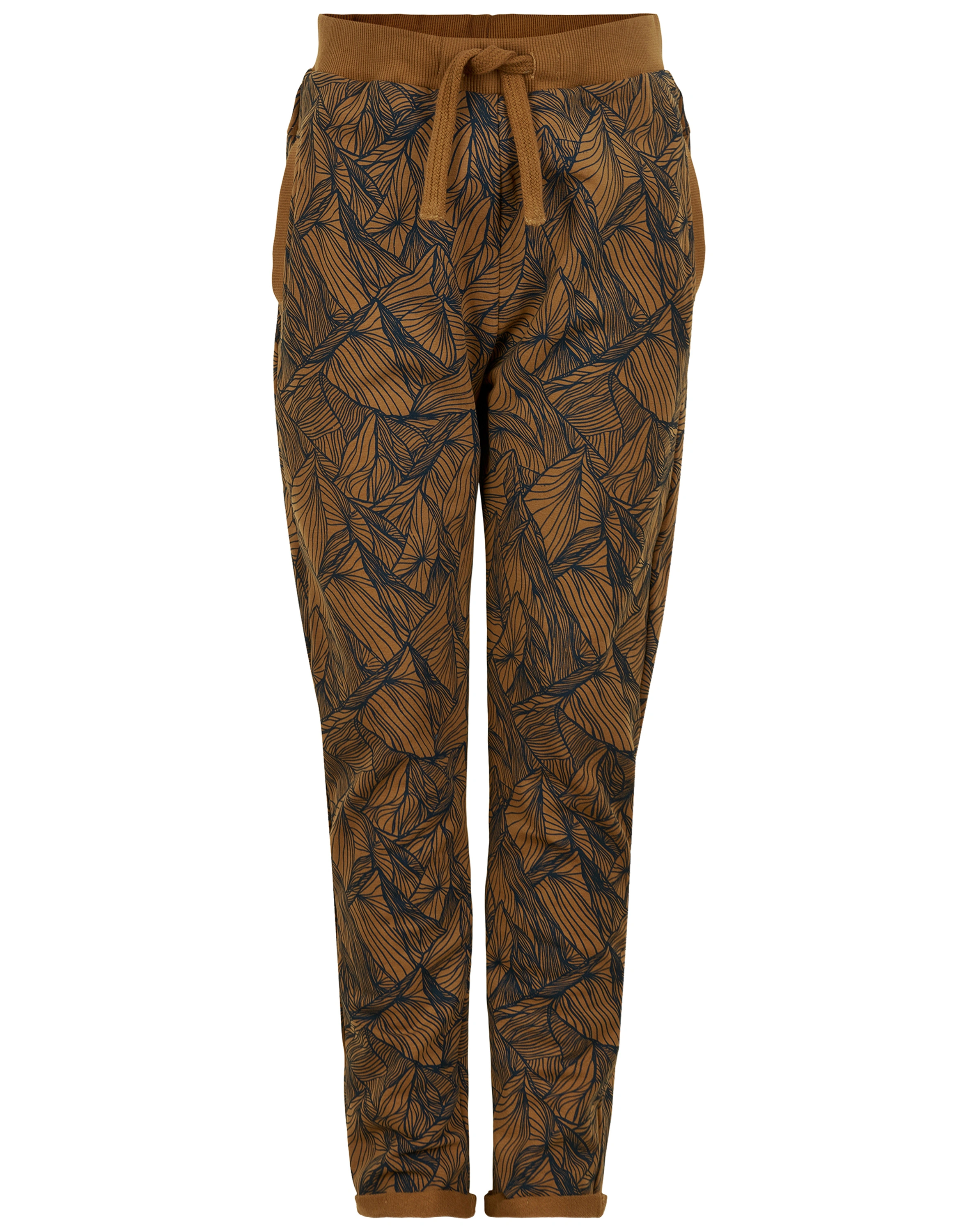 Sweathose MOUNTAIN AOP in tobacco brown