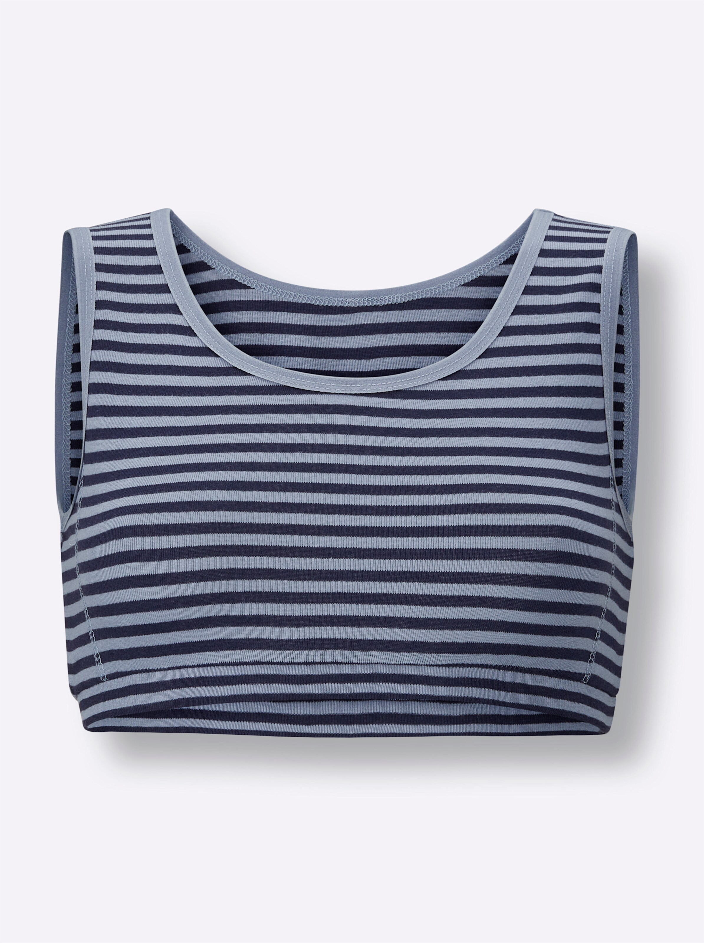 wäschepur Bustier in marine-geringelt