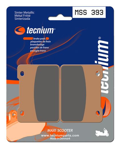 Plaquettes de freins Tecnium Maxi Scooter métal fritté - MSS393