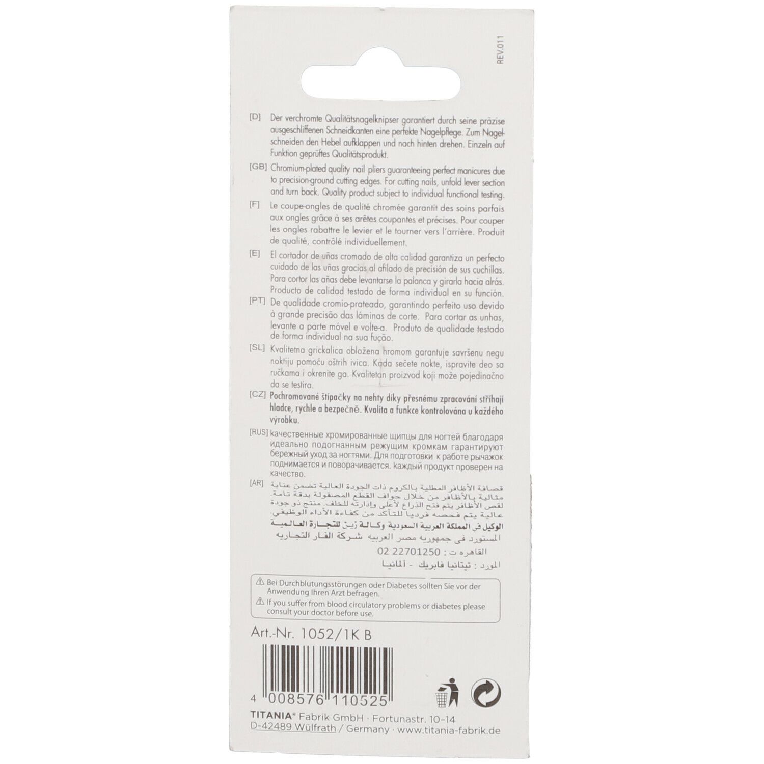 PARAM Nagelknipser mit Kette