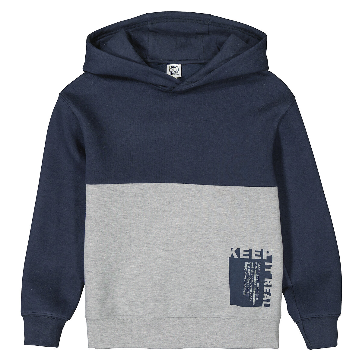 COLEÇÕES LA REDOUTE<br>Moletom com capuz bicolor