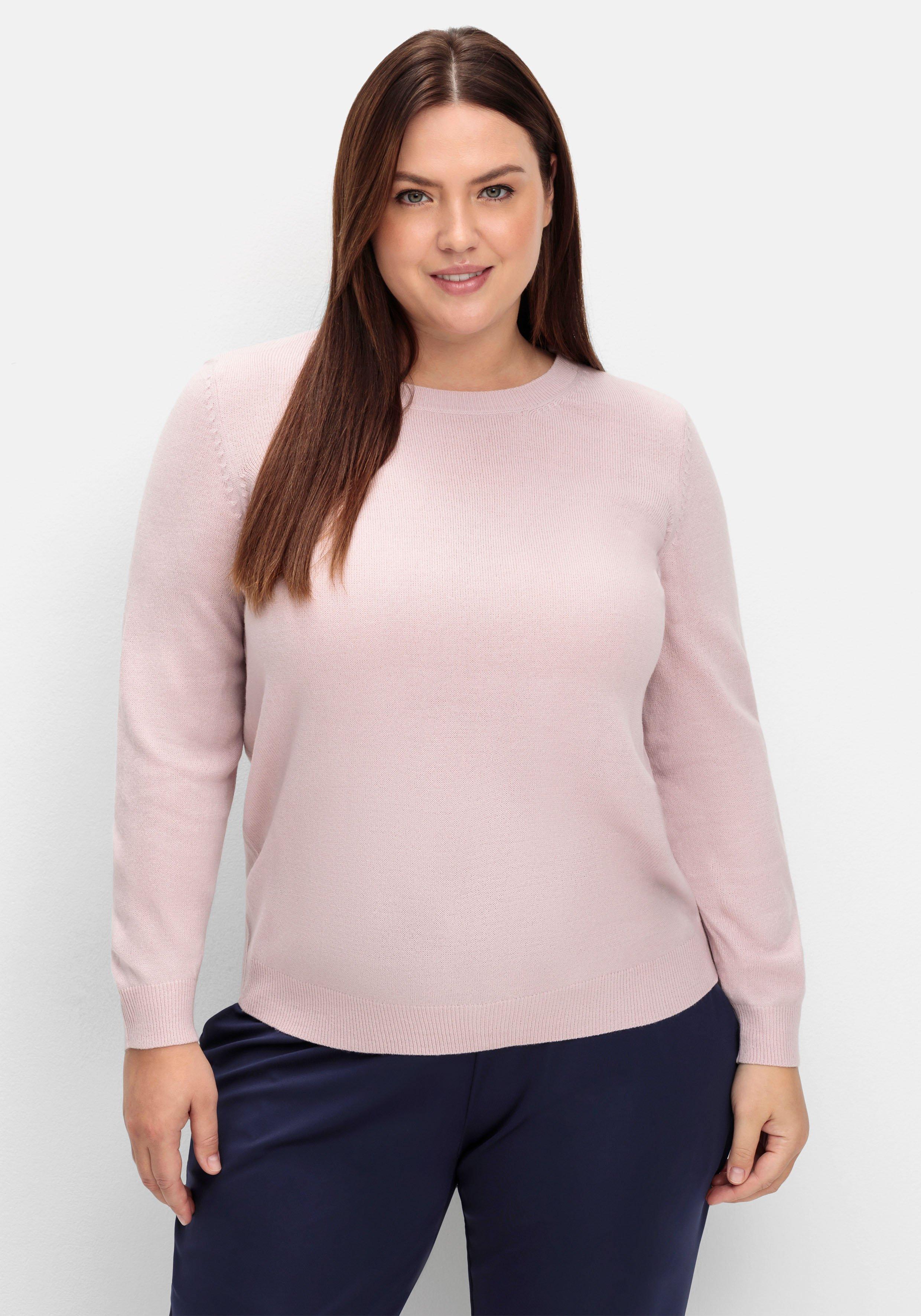 Pullover mit gerippten Abschlüssen
