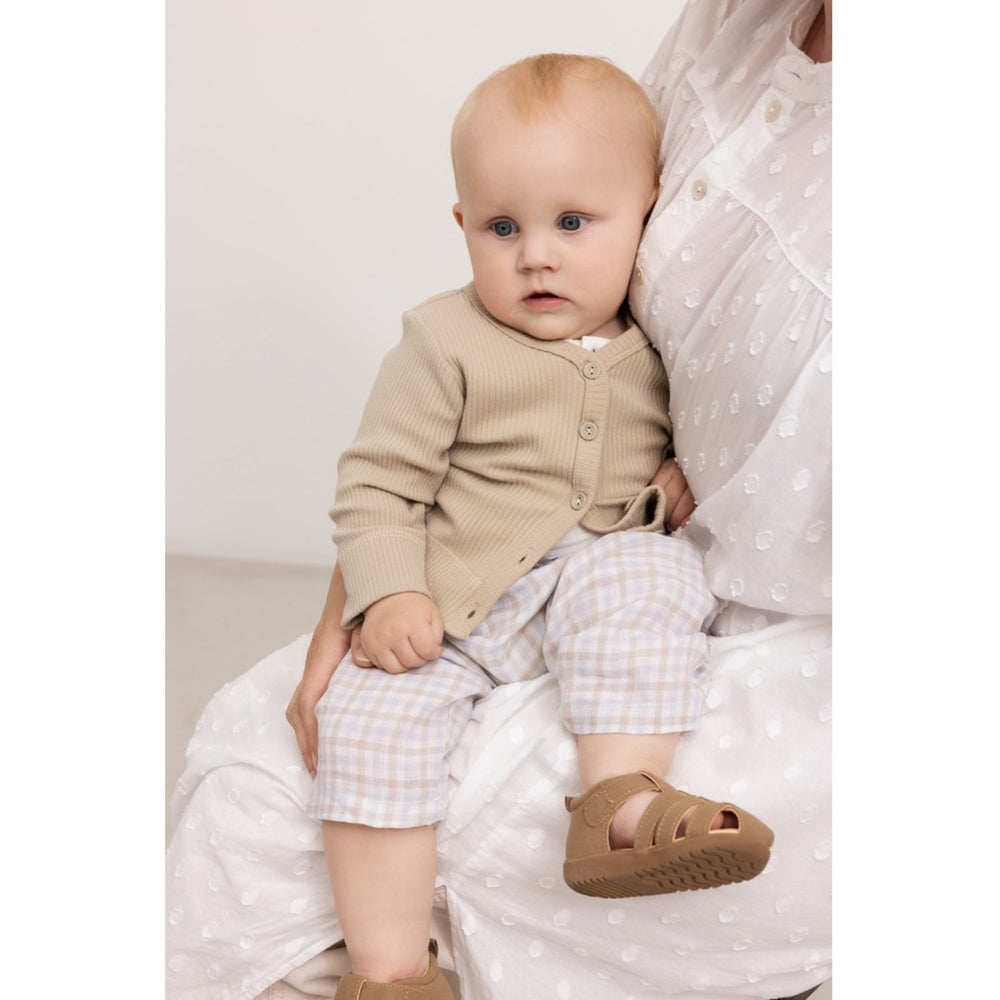 Køb MarMar Fine Linen Summer Check Panu L Bukser