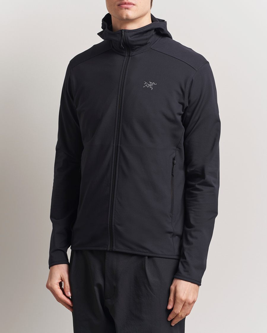 Arc'teryx Kyanite Lightweight Full Zip Hoodie Black