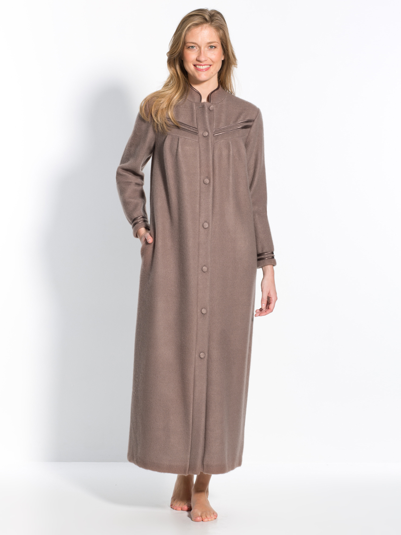 Robe de chambre molleton courtelle