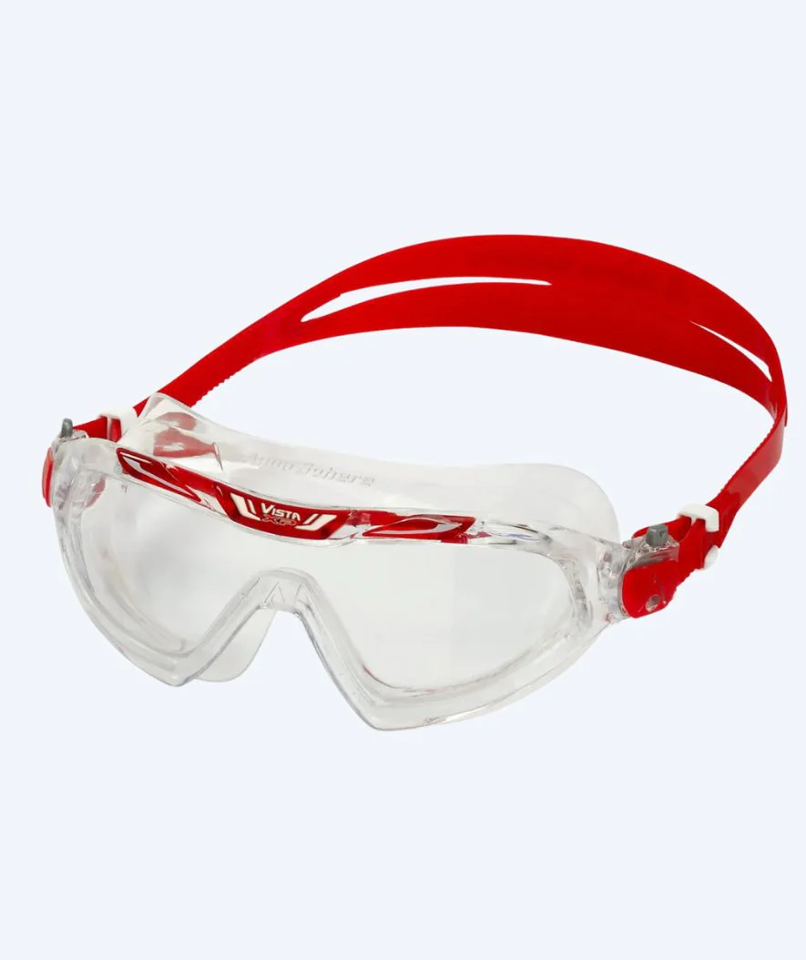 Aquasphere svømmemaske - Vista XP - Klar/rød