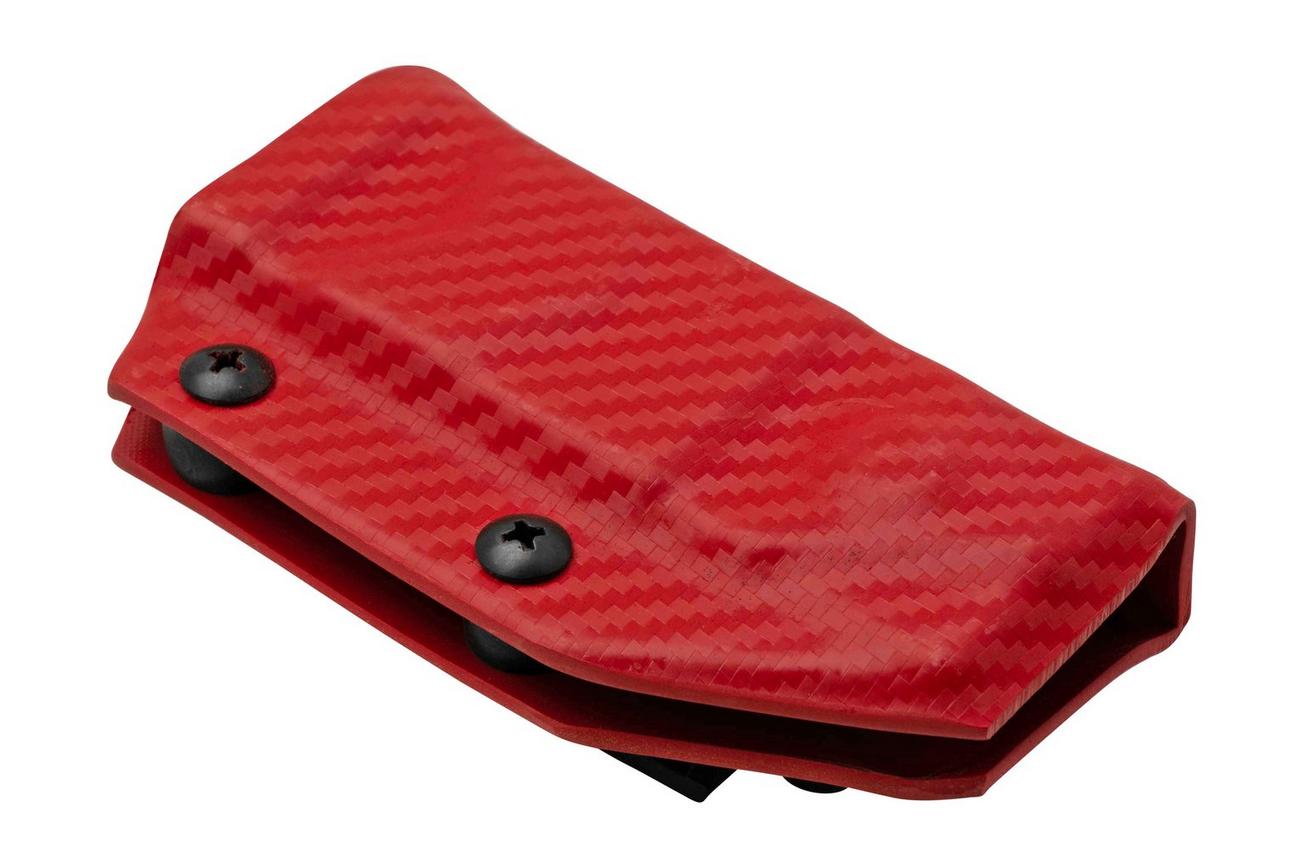 Clip And Carry Kydex Sheath Gerber MP600, Carbon Fiber Red GMP600-CF-RED riemholster