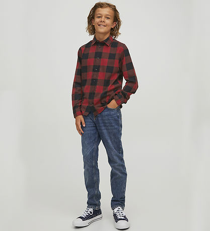 Jack & Jones Skjorte - Noos - JjEgingham - Brick Red