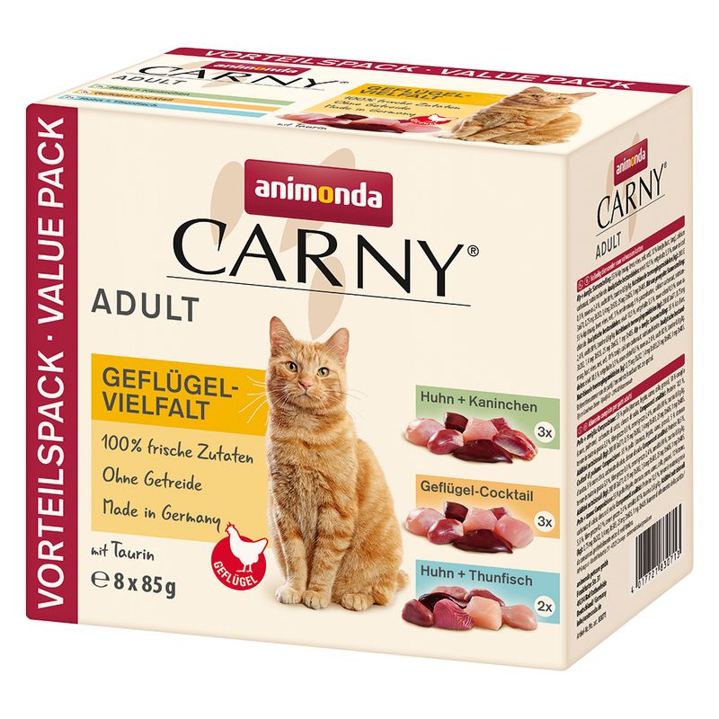 Multipack animonda Carny 8 x 85 g pour chat