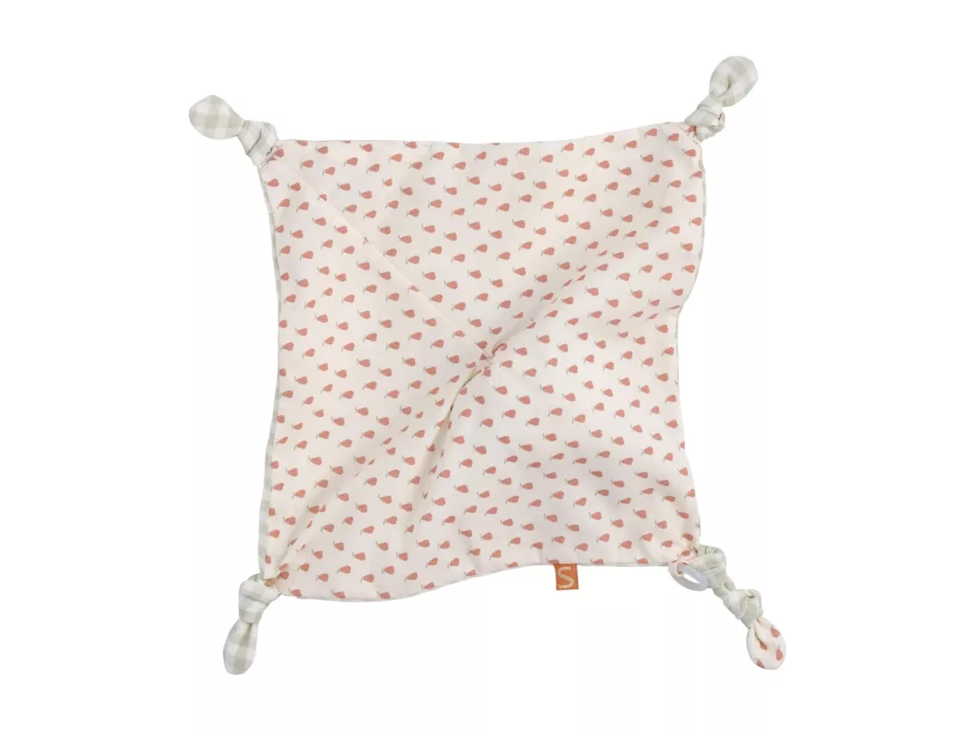 Doudou mouchoir jardinier en coton Vert