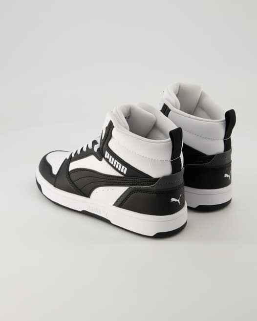 Puma Rebound V6 Mid Jr. Schnürschuhe in Weiß