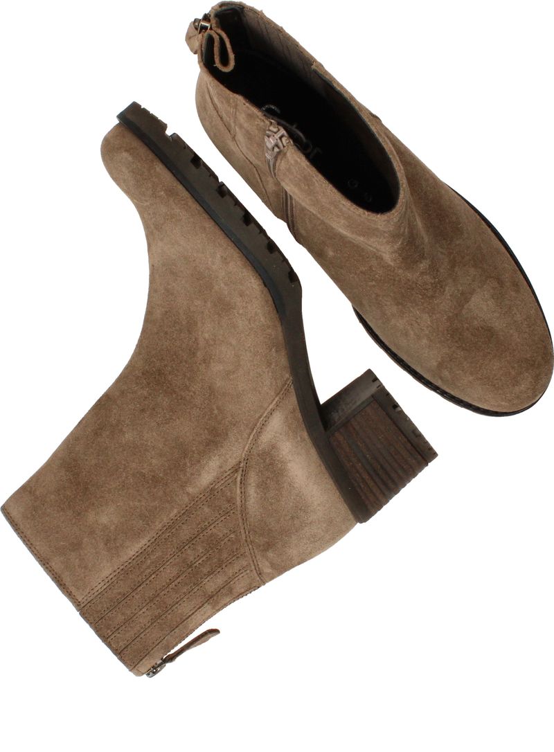 Gabor Enkellaarsjes Taupe Dames