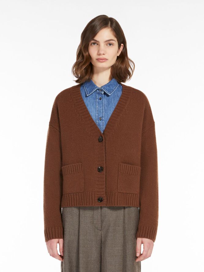 Weekend Max Mara ARAD Cardigan 100% Wool Brun