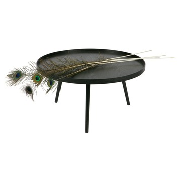 WOOOD bijzettafel Mesa XL rond zwart