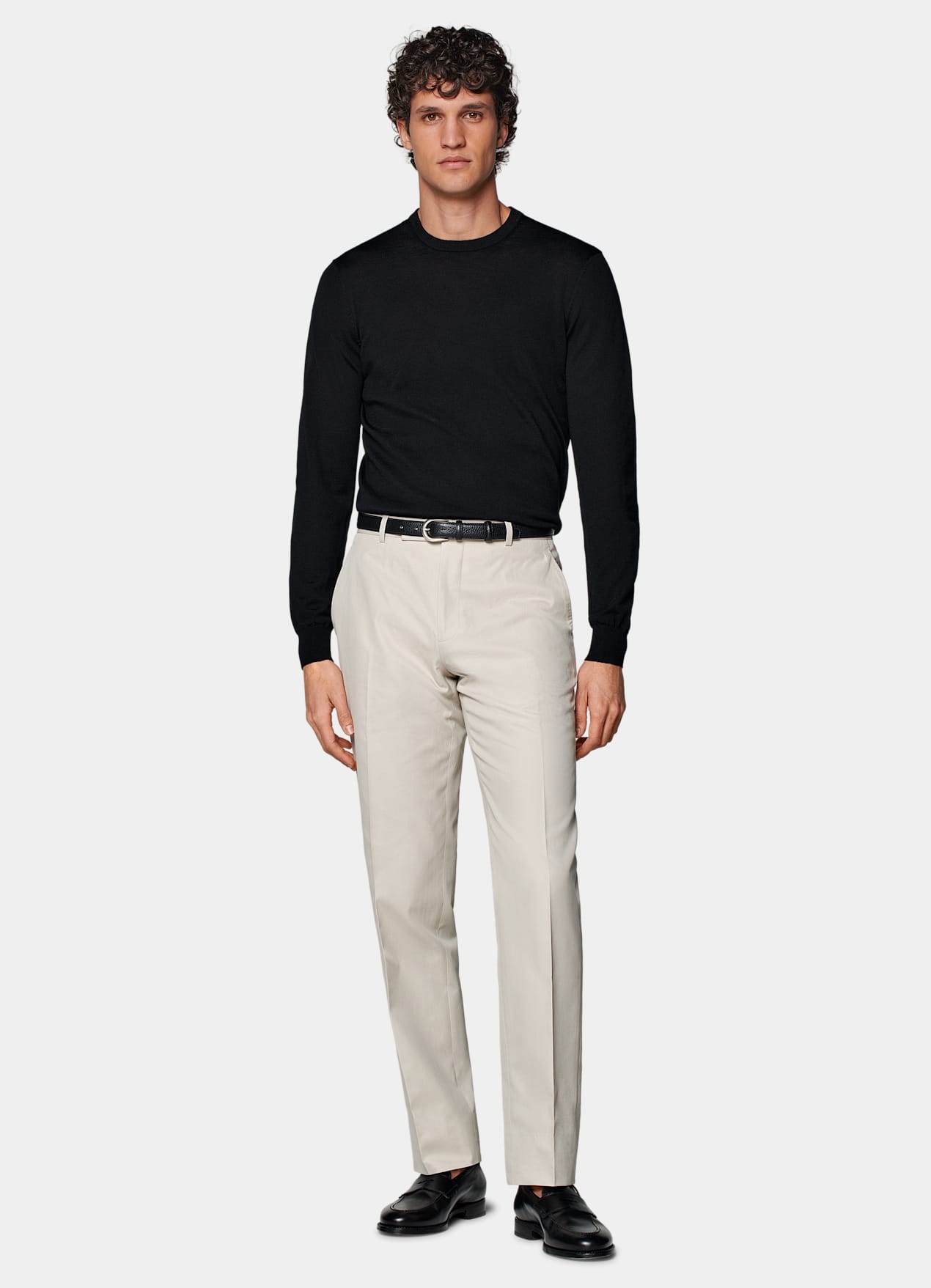 Pantalon Straight Leg sable