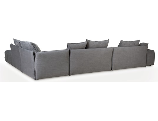DESIGNWERK - Canapé tissu Composition Modèle Palace Gris