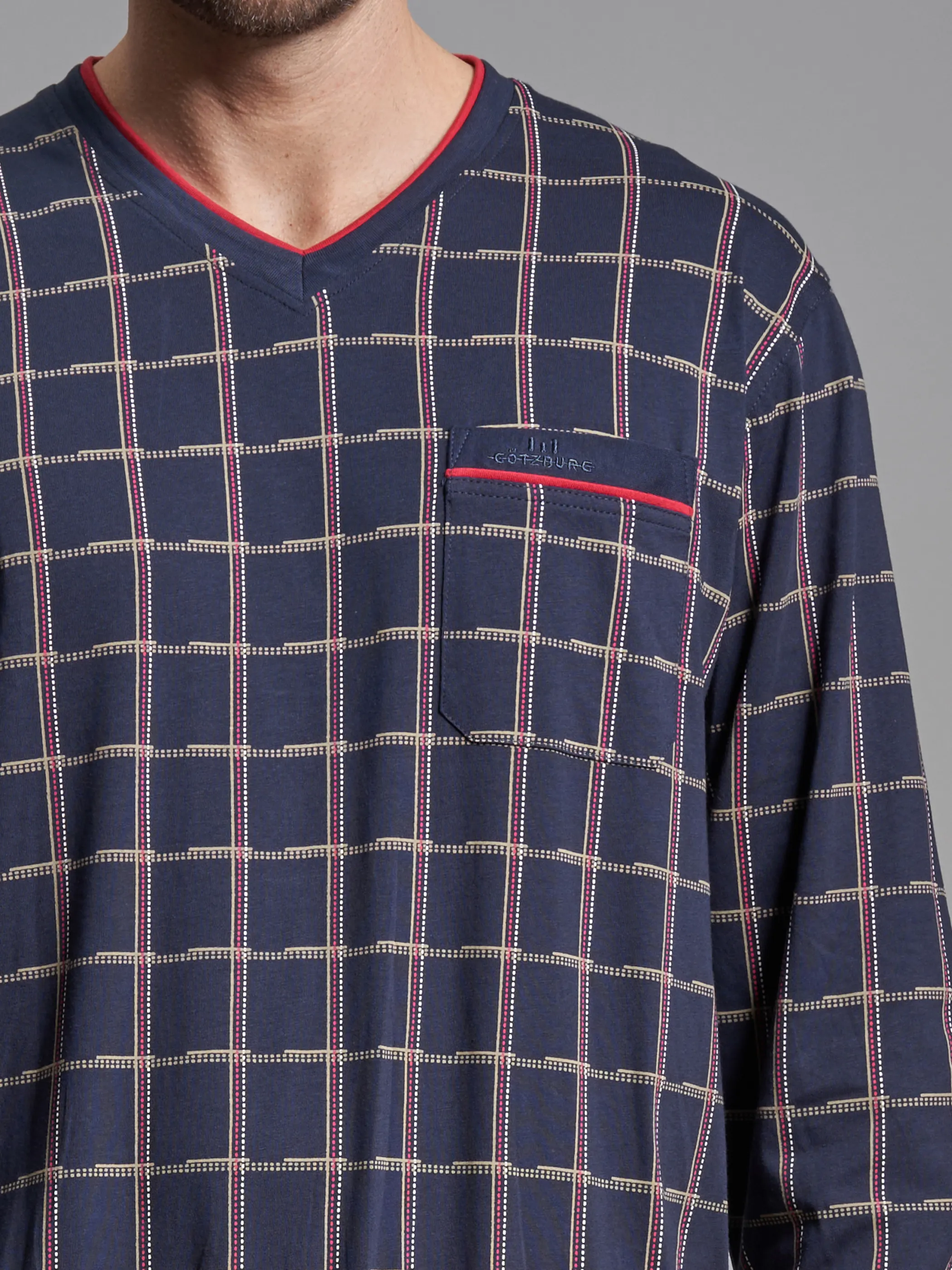 Herren Pyjame mit Print