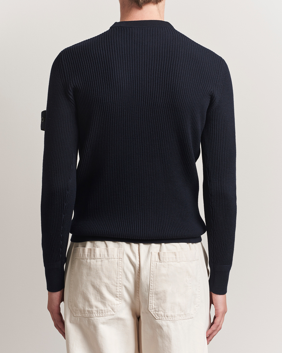 Stone Island Full Rib Crewneck Navy